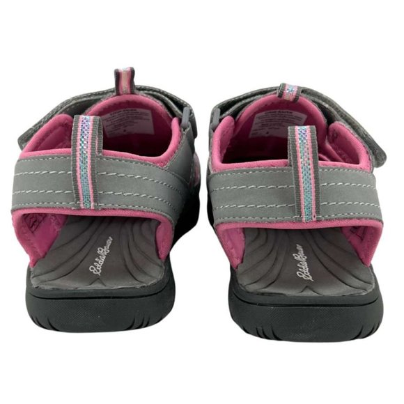 Eddie Bauer Girl's Bump Toe Sandal | Grey & Pink | Various Sizes - Picture 5 of 6
